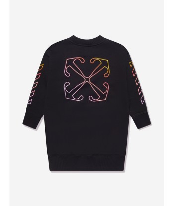 Off-White Girls Arrow Rainbow Crew Dress in Black s'inspire de l'anatomie humaine