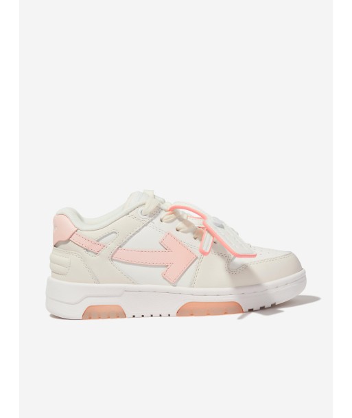 Off-White Girls Leather Out Of Office Trainers in White Profitez des Offres !