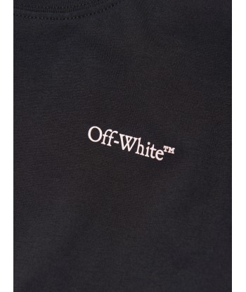 Off-White Girls Bookish Logo Bans Dress in Black en ligne des produits 