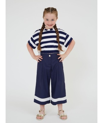 Monnalisa Girls Marina Trousers in Navy Faites des économies