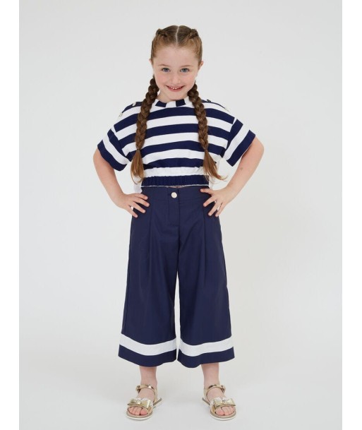 Monnalisa Girls Marina Trousers in Navy Faites des économies