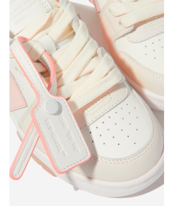 Off-White Girls Leather Out Of Office Trainers in White Profitez des Offres !