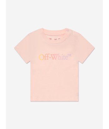 Off-White Baby Girls Arrow Rainbow T-Shirt in Pink l'évolution des habitudes 