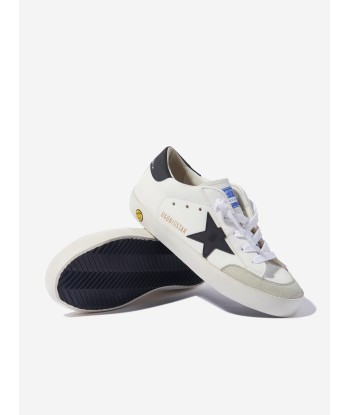 Golden Goose Kids Leather Super Star Bio Based Trainers in White l'achat 