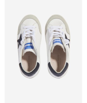 Golden Goose Kids Leather Super Star Bio Based Trainers in White l'achat 