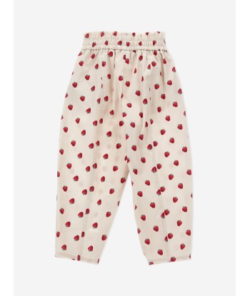 Monnalisa Girls Strawberry Trousers in Beige Venez acheter