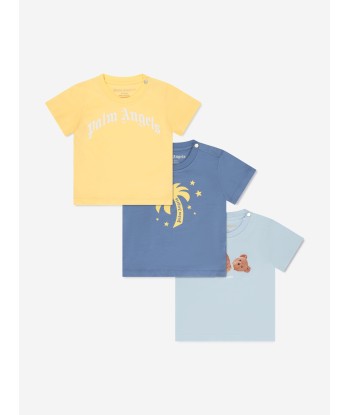 Palm Angels Baby Boys Tri-Pack T-Shirts Set in Multicolour pour bénéficier 