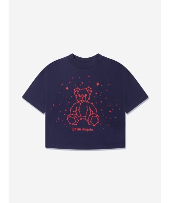 Palm Angels Boys Astro Bear Oversized T-Shirt in Navy Comparez plus de prix