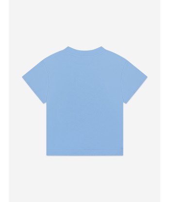 Palm Angels Boys Palm Waves T-Shirt in Blue l'évolution des habitudes 