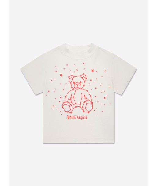 Palm Angels Boys Astro Bear T-Shirt in White Vous souhaitez 