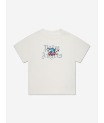 Palm Angels Boys PA X Keith Haring Skateboard T-Shirt in White votre restaurant rapide dans 