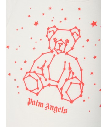 Palm Angels Boys Astro Bear T-Shirt in White Vous souhaitez 