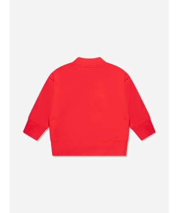 Palm Angels Boys Classic Curved Logo Sweatshirt in Red Par le système avancé 