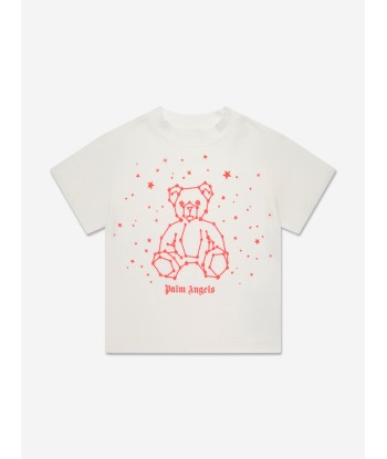 Palm Angels Boys Astro Bear T-Shirt in White Vous souhaitez 