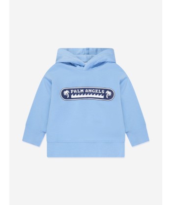 Palm Angels Boys Palm Waves Hoodie in Blue prix