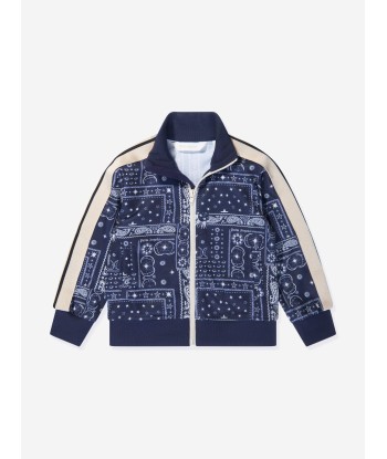 Palm Angels Boys Astro Paisley Track Jacket in Navy ou a consommer sur place