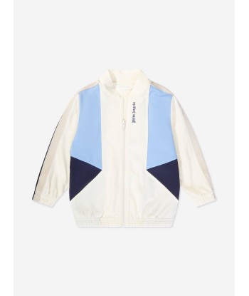 Palm Angels Boys Colourblock Track Jacket in White ou a consommer sur place