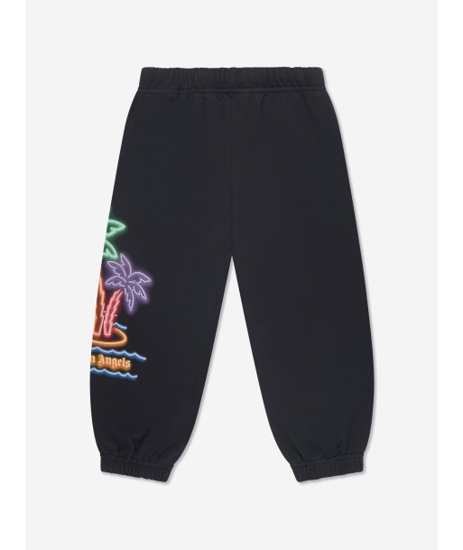 Palm Angels Boys Neon Palms Joggers in Black votre