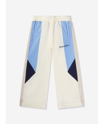 Palm Angels Boys Colourblock Track Pants in White ou a consommer sur place