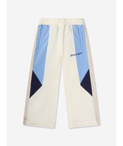 Palm Angels Boys Colourblock Track Pants in White ou a consommer sur place