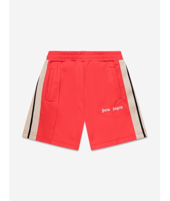 Palm Angels Boys Track Shorts in Red livraison gratuite