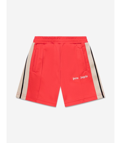 Palm Angels Boys Track Shorts in Red livraison gratuite