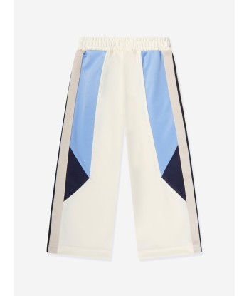 Palm Angels Boys Colourblock Track Pants in White ou a consommer sur place