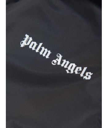 Palm Angels Boys Overlogo Windbreaker in Black Dans la société mordern