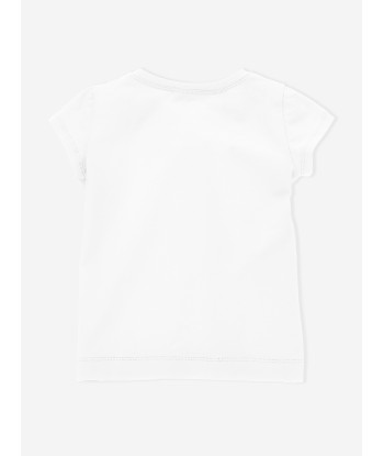 Monnalisa Girls Floral T-Shirt in White prix