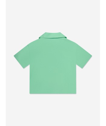 Palm Angels Boys Track Shirt in Green votre restaurant rapide dans 