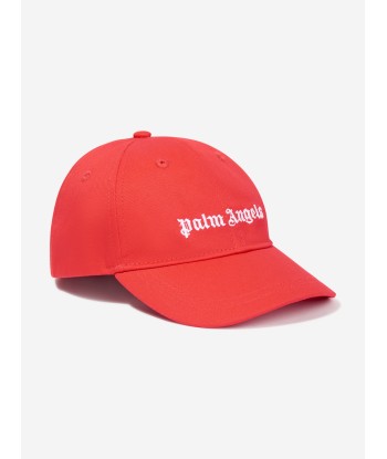 Palm Angels Boys Logo Baseball Cap in Red de pas cher