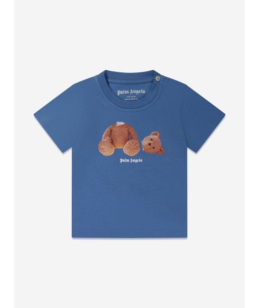 Palm Angels Baby Boys Bear T-Shirt in Blue les muscles