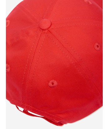 Palm Angels Boys Logo Baseball Cap in Red de pas cher