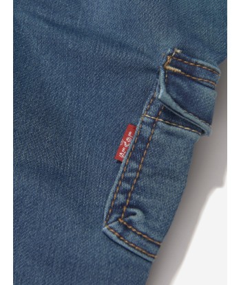 Levi's Baby Boys Relaxed Dobby Cargo Joogers in Blue la colonne vertébrale