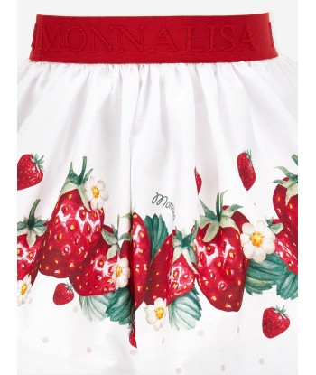 Monnalisa Girls Strawberry Skirt in White vous aussi creer 