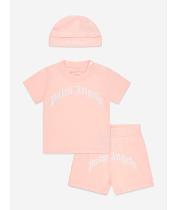 Palm Angels Baby Girls Tri-Pack Gift Set in Pink Comparez et commandez 