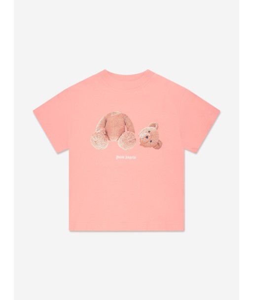 Palm Angels Girls Bear T-Shirt in Pink store