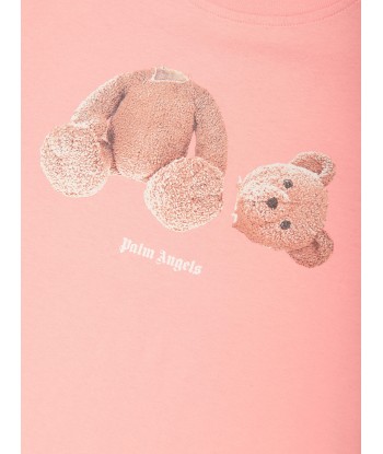 Palm Angels Girls Bear T-Shirt in Pink store