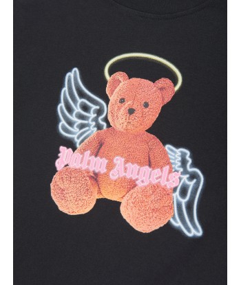 Palm Angels Girls Bear Angel T-Shirt in Black à prix réduit toute l'année