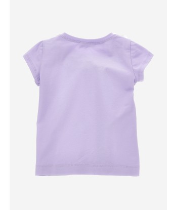 Monnalisa Girls Floral T-Shirt in Purple meilleur choix