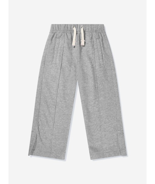 Palm Angels Girls Lurex Wide Leg Sweatpants in Grey Voir les baskets