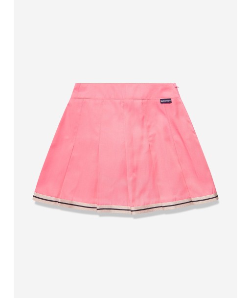 Palm Angels Girls Track Pleated Skirt in Pink hantent personnes