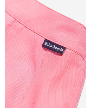 Palm Angels Girls Track Pleated Skirt in Pink hantent personnes