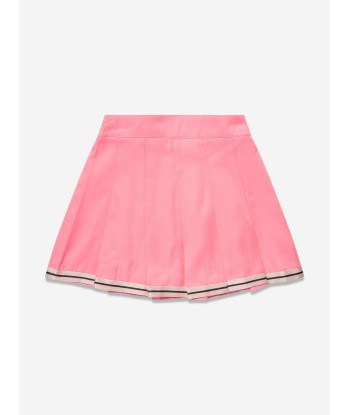 Palm Angels Girls Track Pleated Skirt in Pink hantent personnes