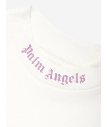 Palm Angels Girls Astro Paisley Dress in Purple pas cher