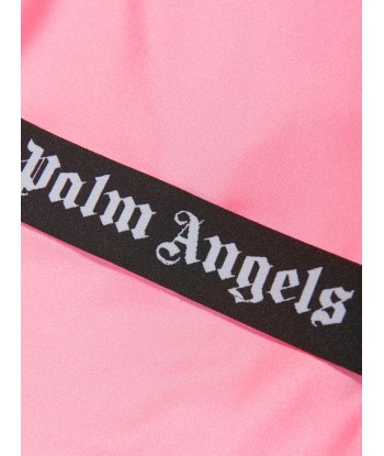 Palm Angels Girls Logo Band Swimsuit in Pink votre