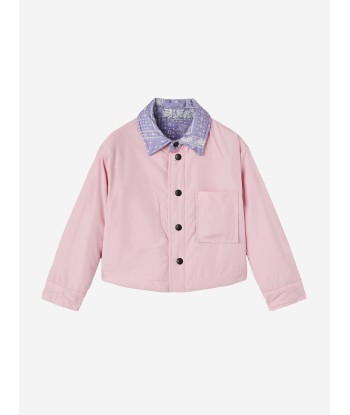 Palm Angels Girls Astro Paisley Overshirt in Purple 50-70% off 