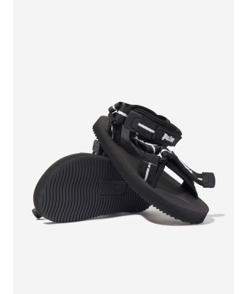 Palm Angels Kids PA X Suicoke Depa-2 Sandals in Black Véritable concentré