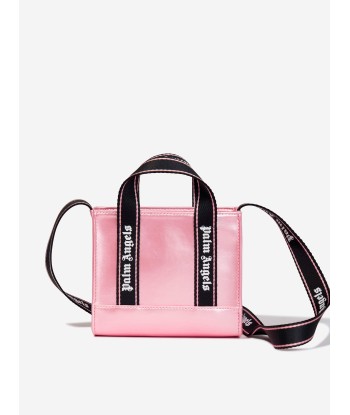 Palm Angels Girls Shiny Mini Crossbody Bag in Pink (20cm) ouvre sa boutique