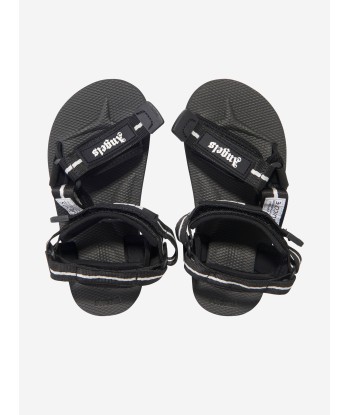 Palm Angels Kids PA X Suicoke Depa-2 Sandals in Black Véritable concentré